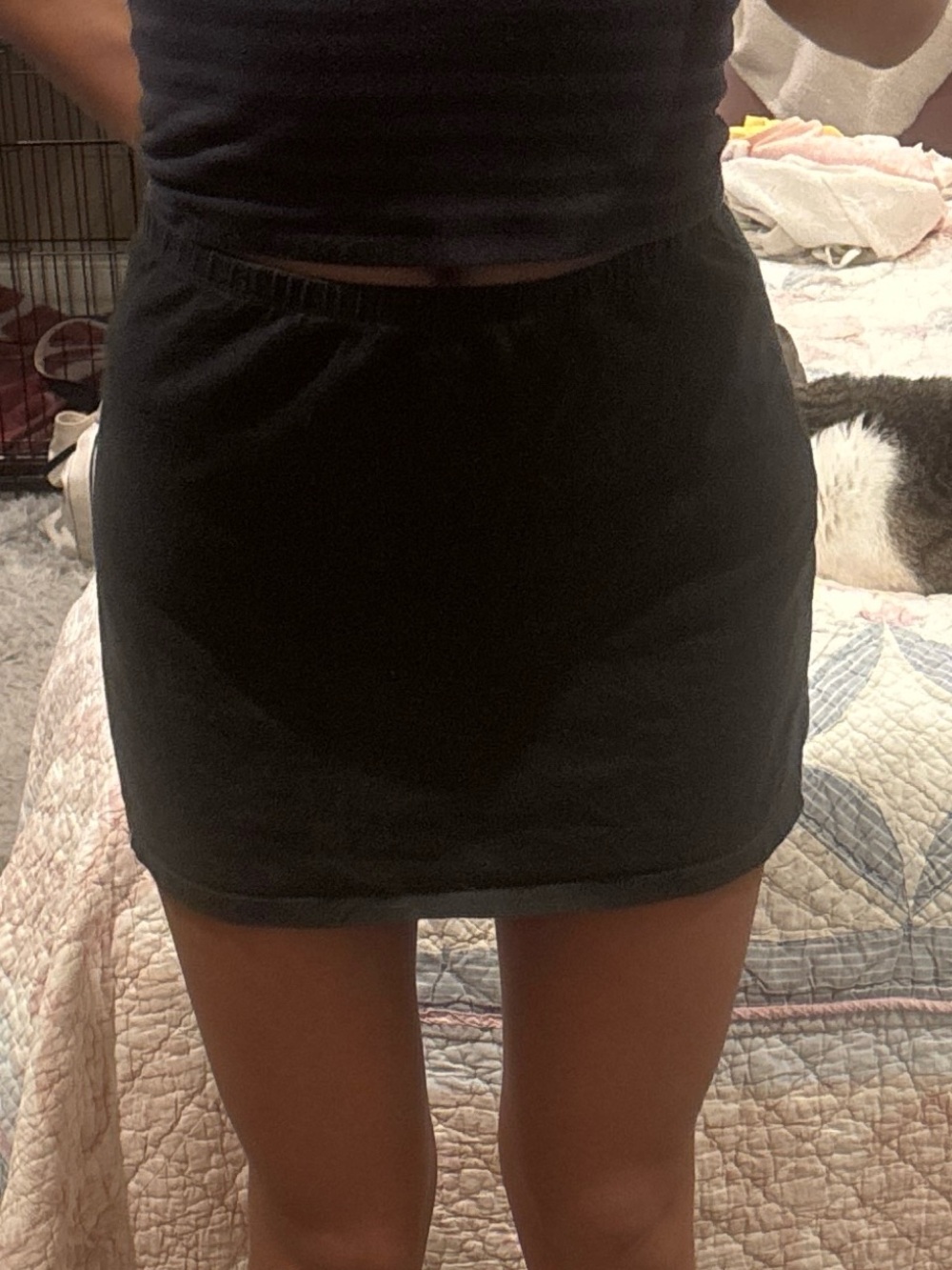 Brandy Melville Black Mini Skirt